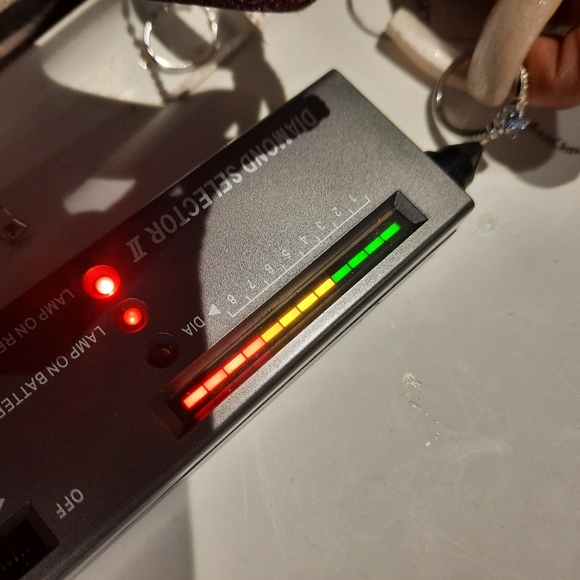 NIB AUTHENTIC GENUINE TANZANITE & DIAMONDS 💎 ENGAGEMENT RING STERLING SILVER 8 - Picture 3 of 9